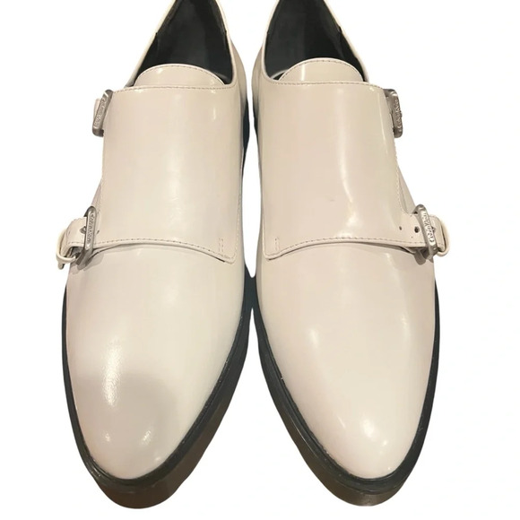 Calvin Klein Women’s White Leather Loafers Size 9 - new without box - Picture 3 of 9